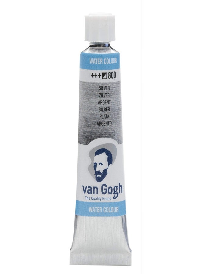 Van Gogh Watercolor Paint, 10ml Tube, Silver 800 - Image 1